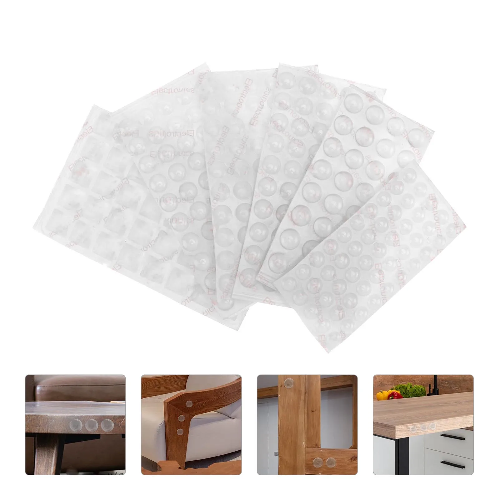 

272pcs Anti Slip Pads Furniture Bumpers Self Adhesive Rubber Feet Waterproof Durable Cabinet Door Bumpers Pads For Glass