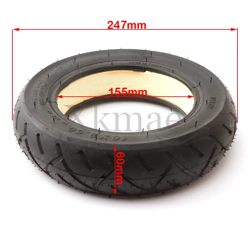 10x2.50 Solid Tire for Quick 3 ZERO 10X Inokim OX Razor Electric Scooter 10 Inch Non Pneumatic Stab Proof Tubeless Tyr