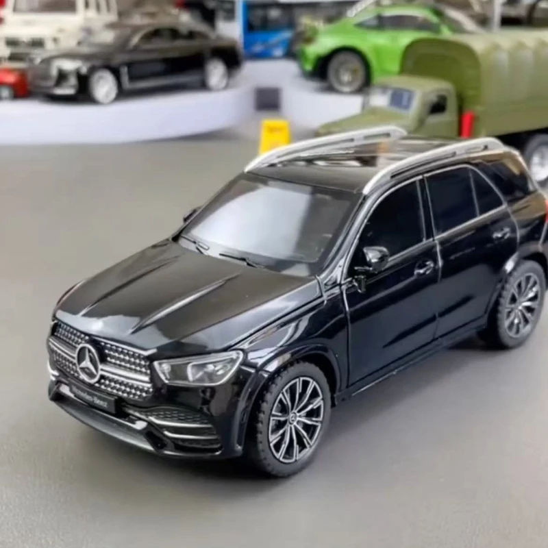 1:24 Mercedes-Benz GLE350 SUV wysoka symulacja odlewany metal Model samochodu ze stopu dźwięk światło wycofać kolekcja zabawki dla dzieci prezenty