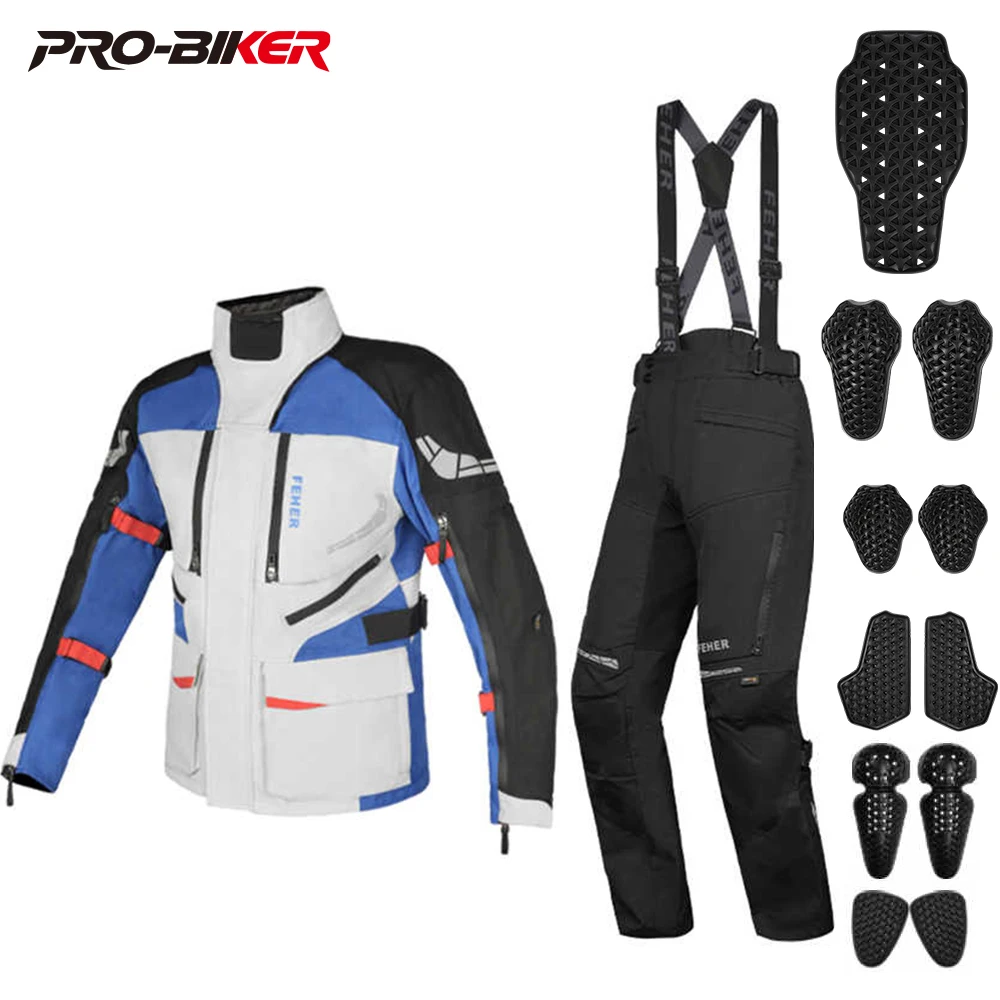 

S-7XL Motocross Jacket Men Women Chaqueta Moto CE Protector Motorcycle Jacket Waterproof Protective Gear With Removeable Linner