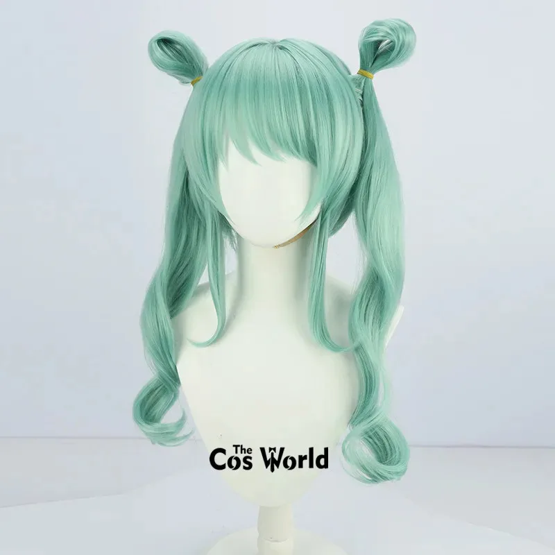 

2025 11 Project Sekai Colorful Stage Feat Miku 80cm Green Long Anime Cosplay Wigs Fiber Heat Resistant Synthetic Hair + Wig Cap