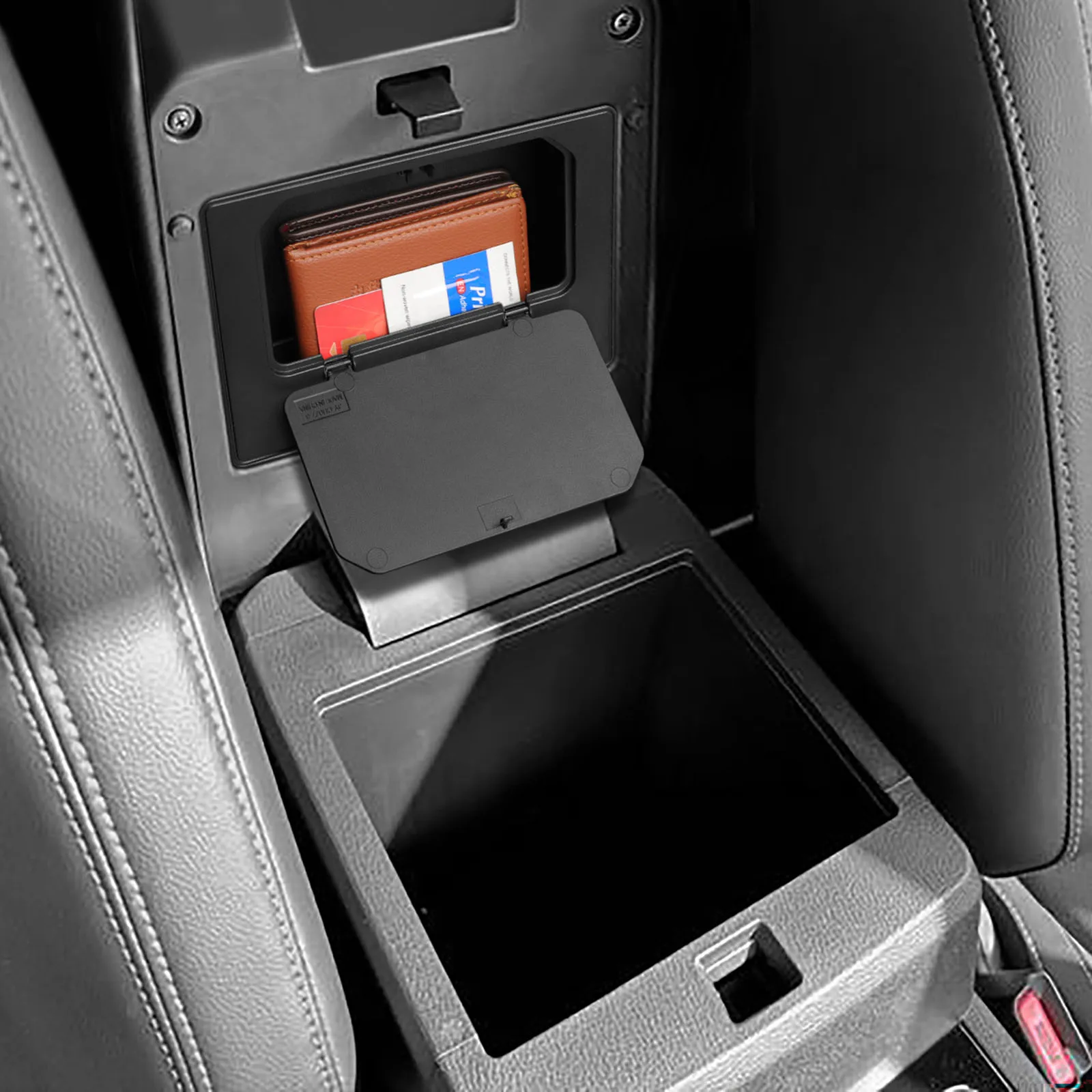 SMABEE für Mitsubishi L200/Triton Double Cab MK6 2024-2026 Mittelarmlehne mit verstecktem Staufach, Organizer, Zubehör, Ordnungshilfe – Detail 3