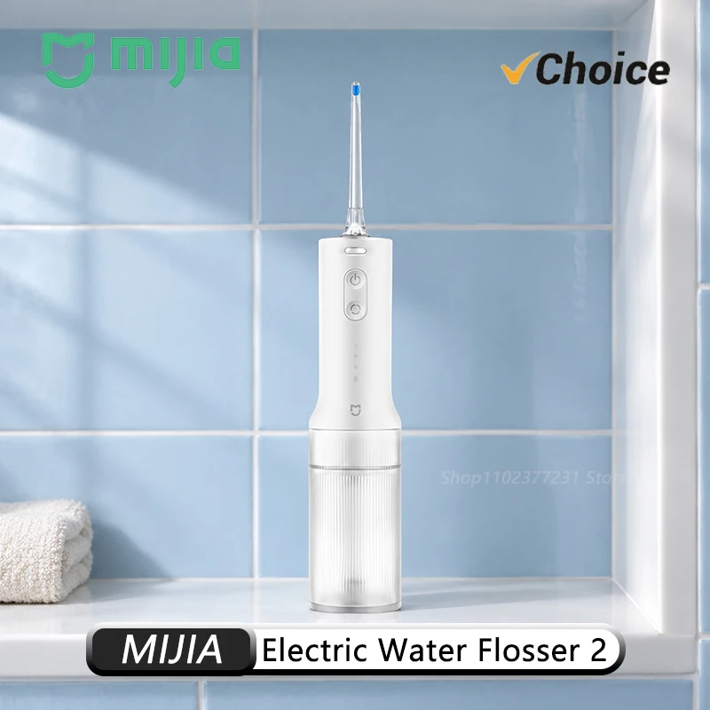 New MIJIA Portable Oral Irrigator 2 Dental Teeth Whitening Flosser Bucal Tooth Cleaner Vibration Waterpulse Water Thread *CN*