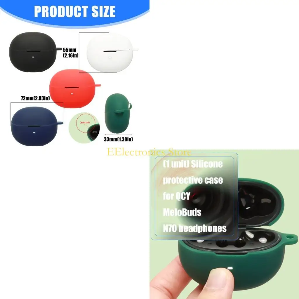 B03C Shockproof Shell Cover Dustproof Case Washable Shell Waterproof for MeloBuds N70