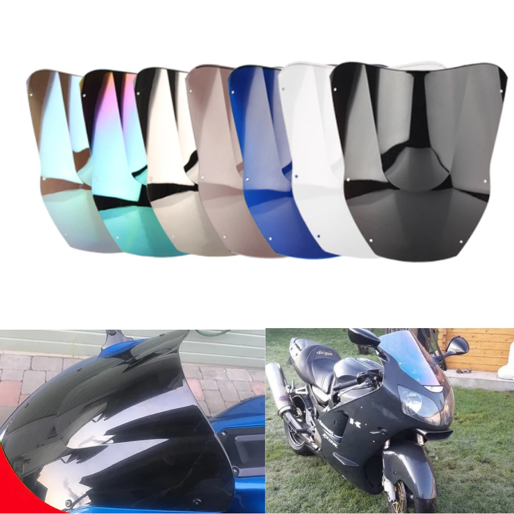 Motorcycle Accessories Wind Windshield Windscreen Screen Fairing For Kawasaki ninja ZX12R ZX-12R ZZR1200 2000 2001