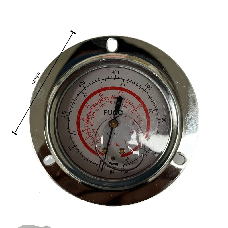 Pressure gauge R410A refrigerant oil filled air conditioning refrigeration oil gauge cold storage refrigeration unit high and lo