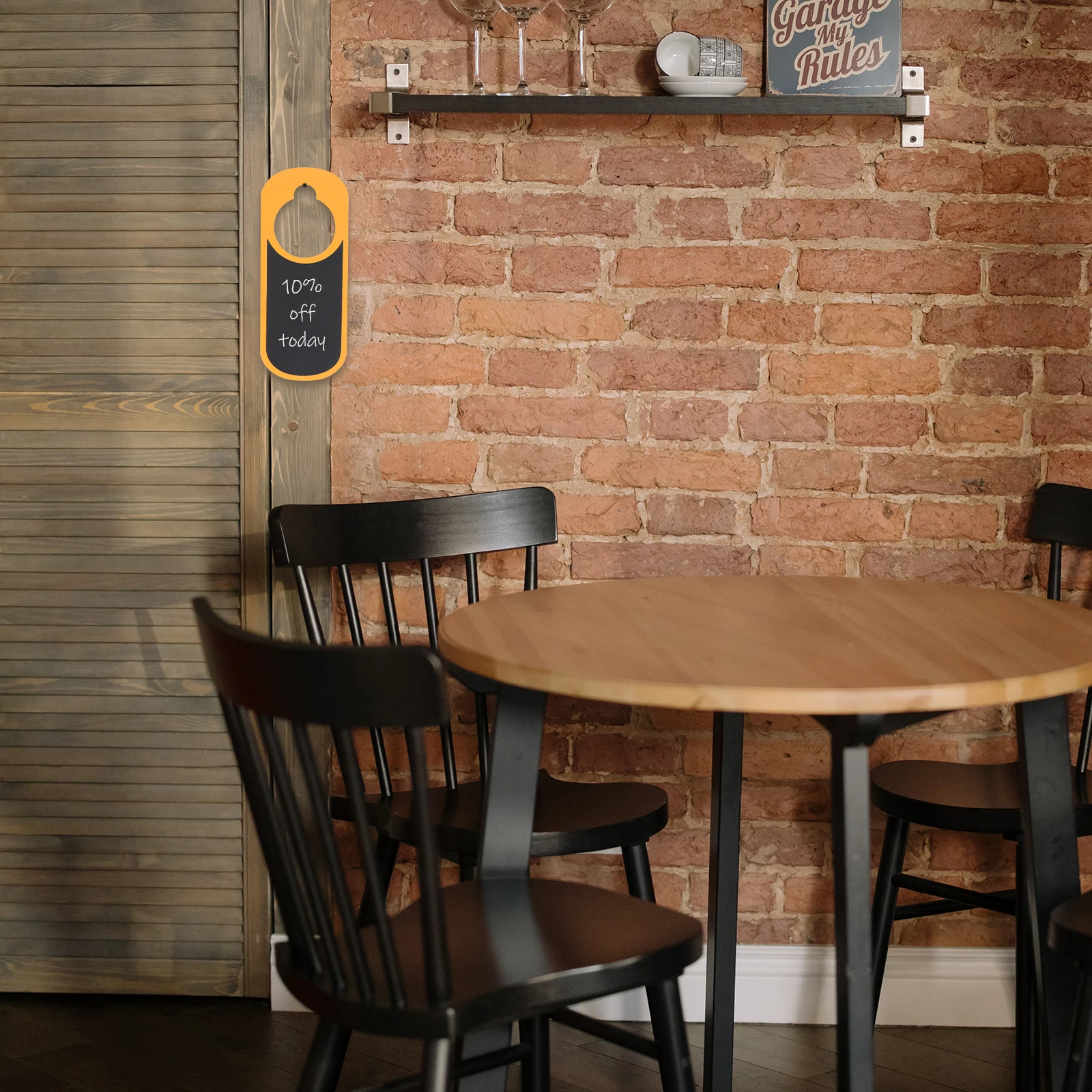 

2 pcs Do Not Disturb Sign Double Sided Chalkboard Door Hanger Message Board For Office Home Hotel Use Reusable Wood Display