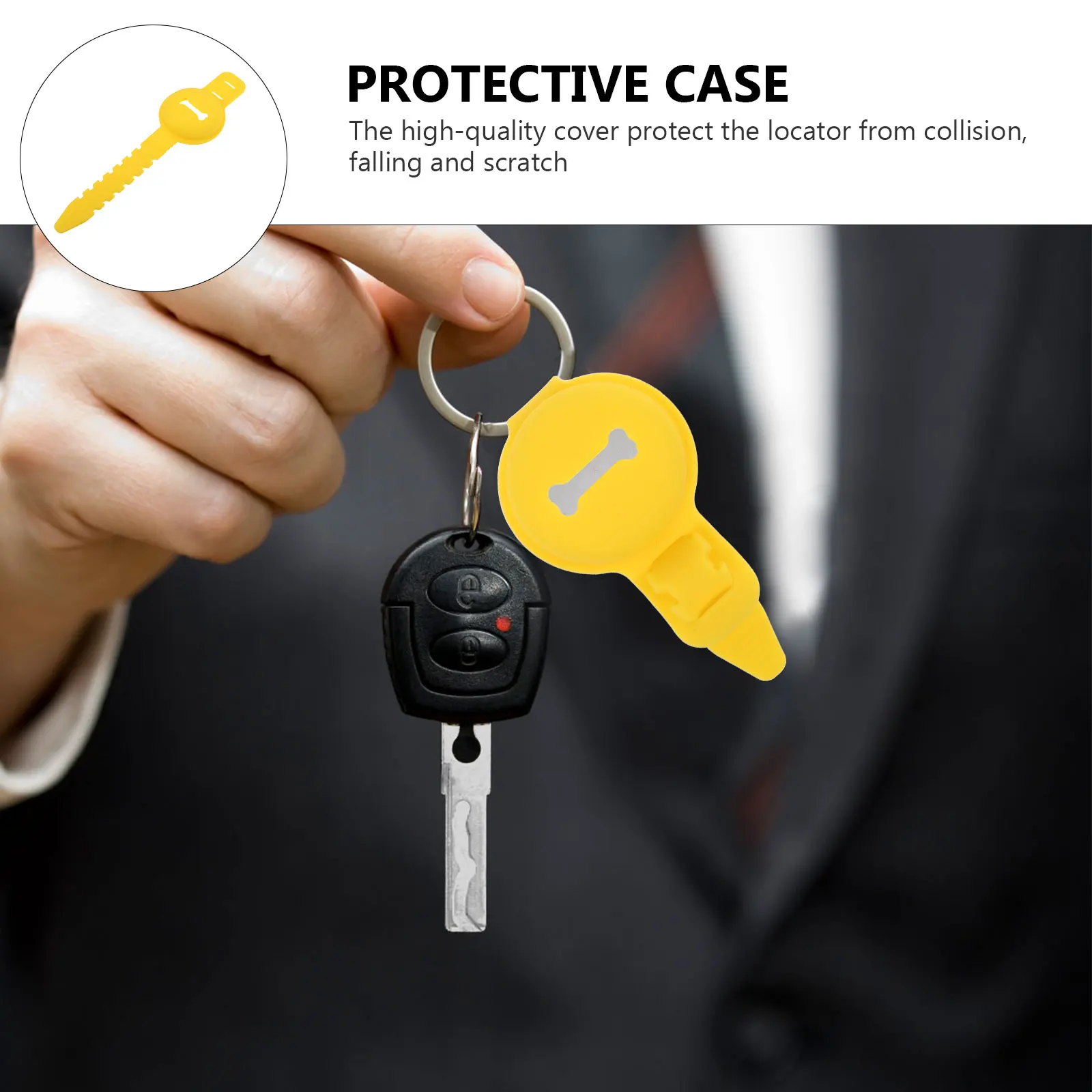 

Case Protective Cover Tracker Device Silicone Tracer Case Sleeve Anti Lost Earphone Pouch Portable Audio