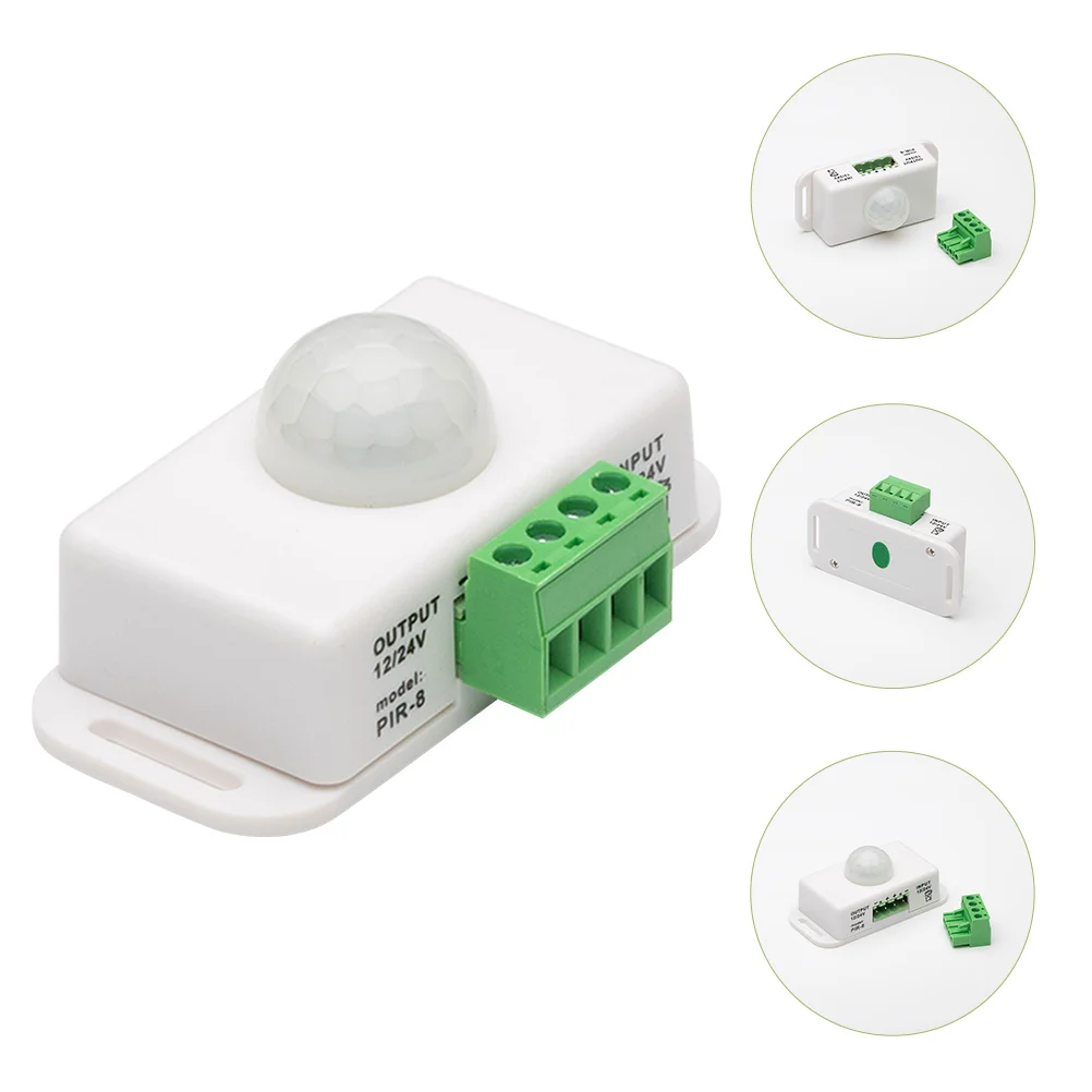 

Motion Sensor Light Switch 12V Timer Infrared Human Aluminum PC ABS Adjustable Delay Entrance Cabinet Pantry