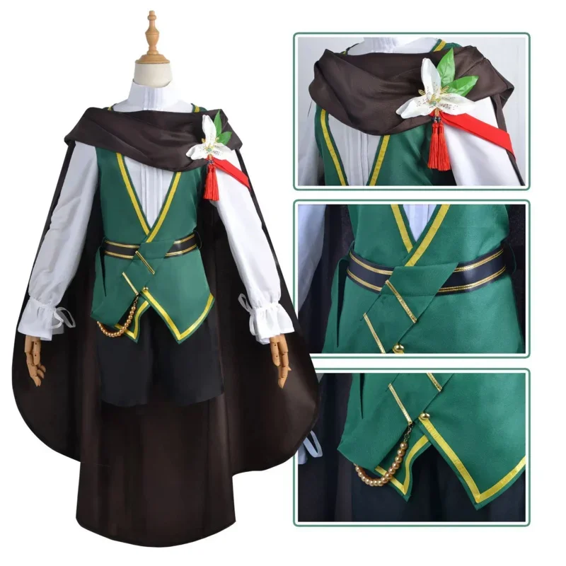 Twenty Game Genshin Impact Cosplay Boy Costume Nameless Bard Genshin Impact Twenty Role Party Cosplay Costume