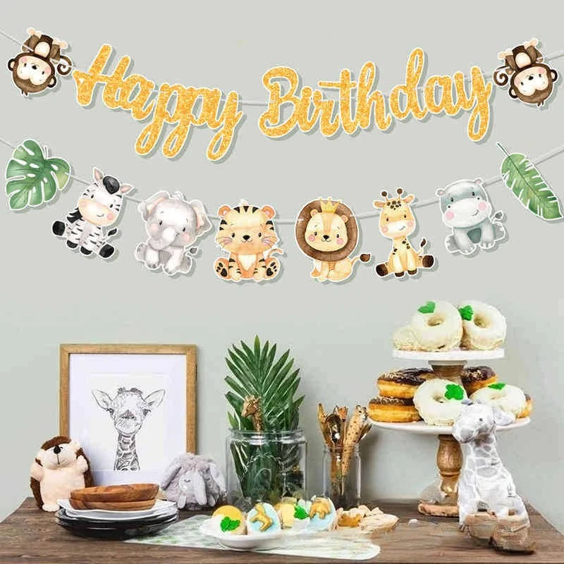 Banner rosa de feliz cumpleaños con colgante de baile de mariposa, guirnaldas, decoraciones para fiesta de 1er feliz cumpleaños de princesa para niñas