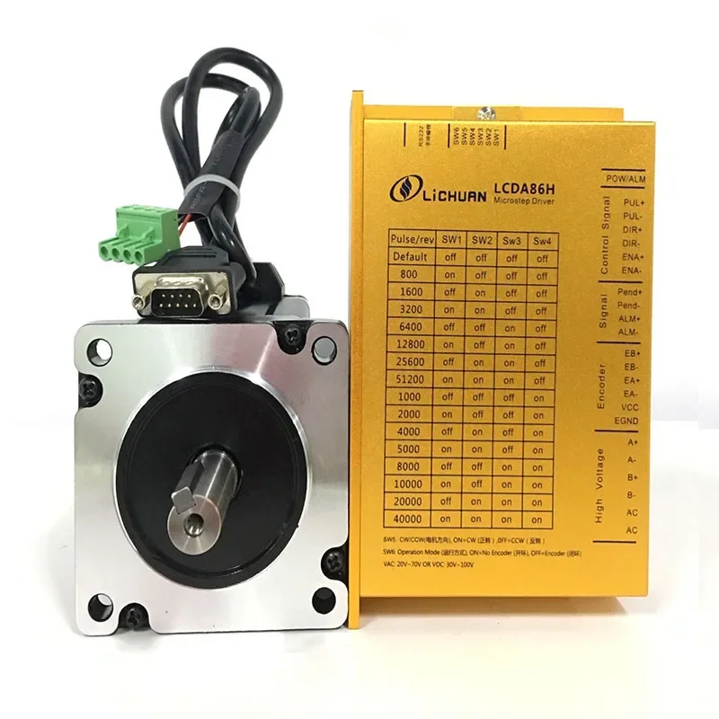86 closed-loop stepper motor + driver 12n. M high speed 86-190mm closed-loop stepper motor driver