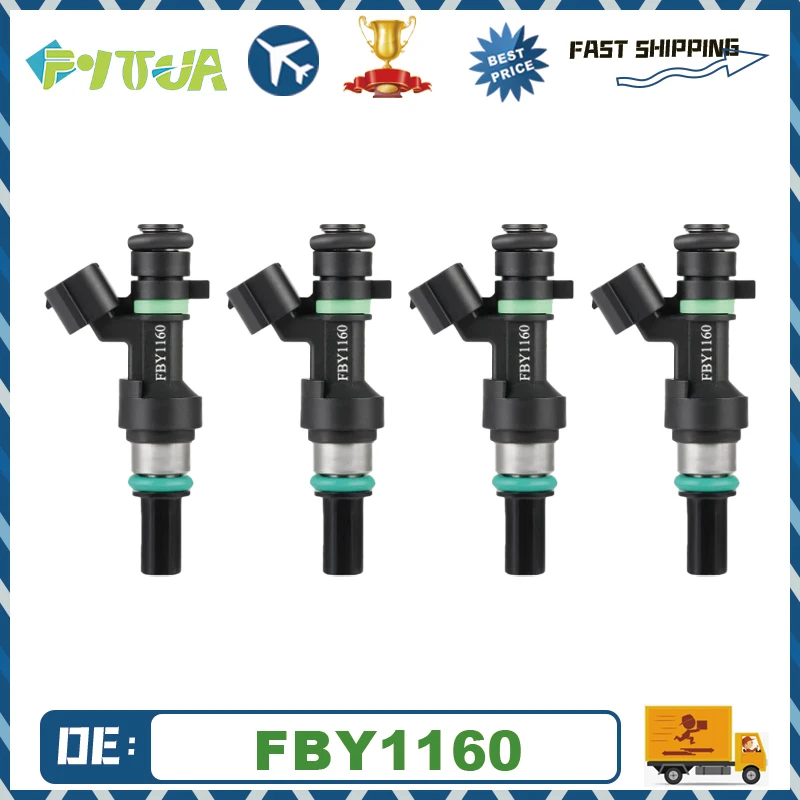 

4pcs Fuel Injection 16600ED000 16600-ED000 FBY1160 ForNissan Versa Micra Tiida Qashqai 1.6L 2007-2013