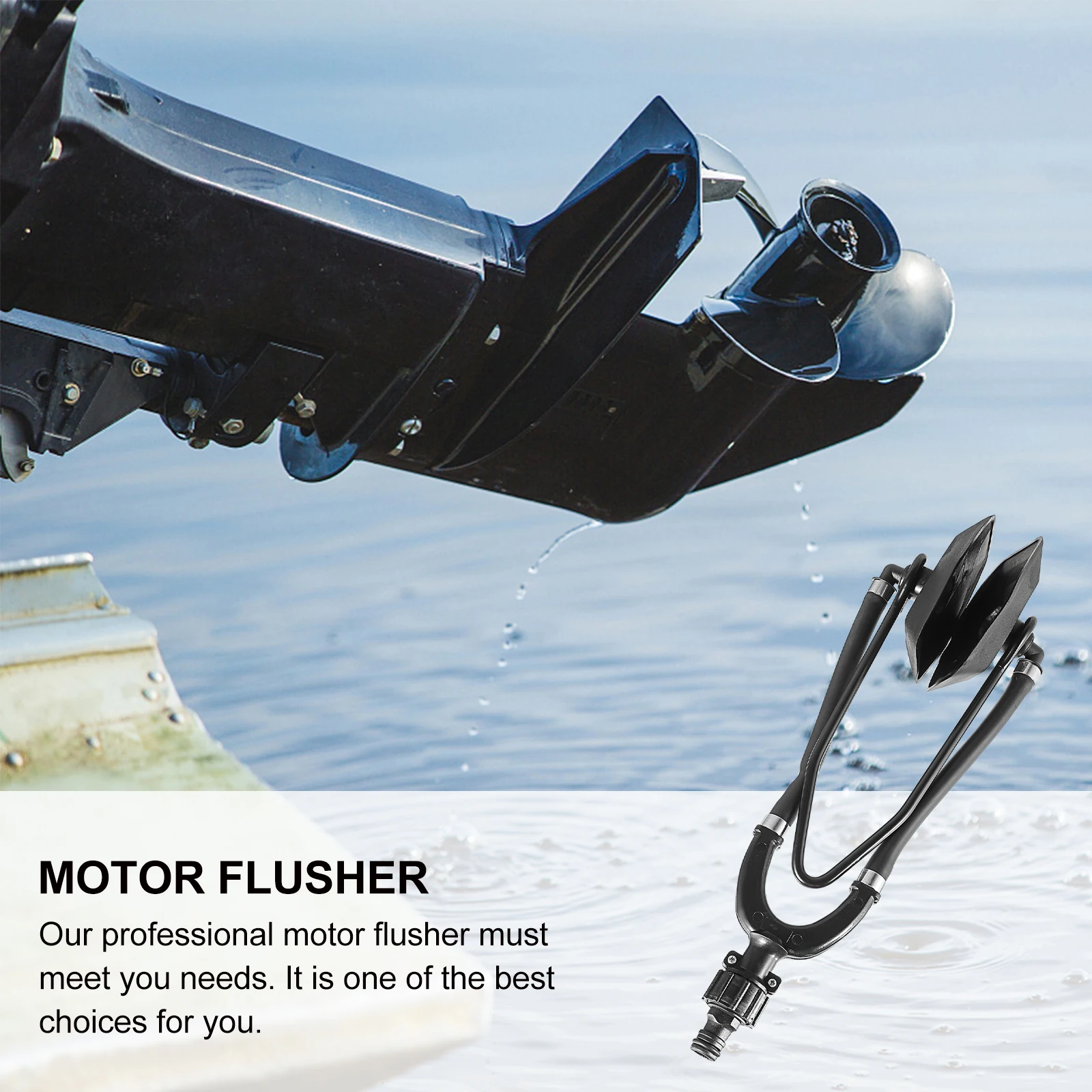 

Motor Flusher Engine Cleaning Tool Boat Accessories Compatible Outboard Sterndrive Connects Garden Hose