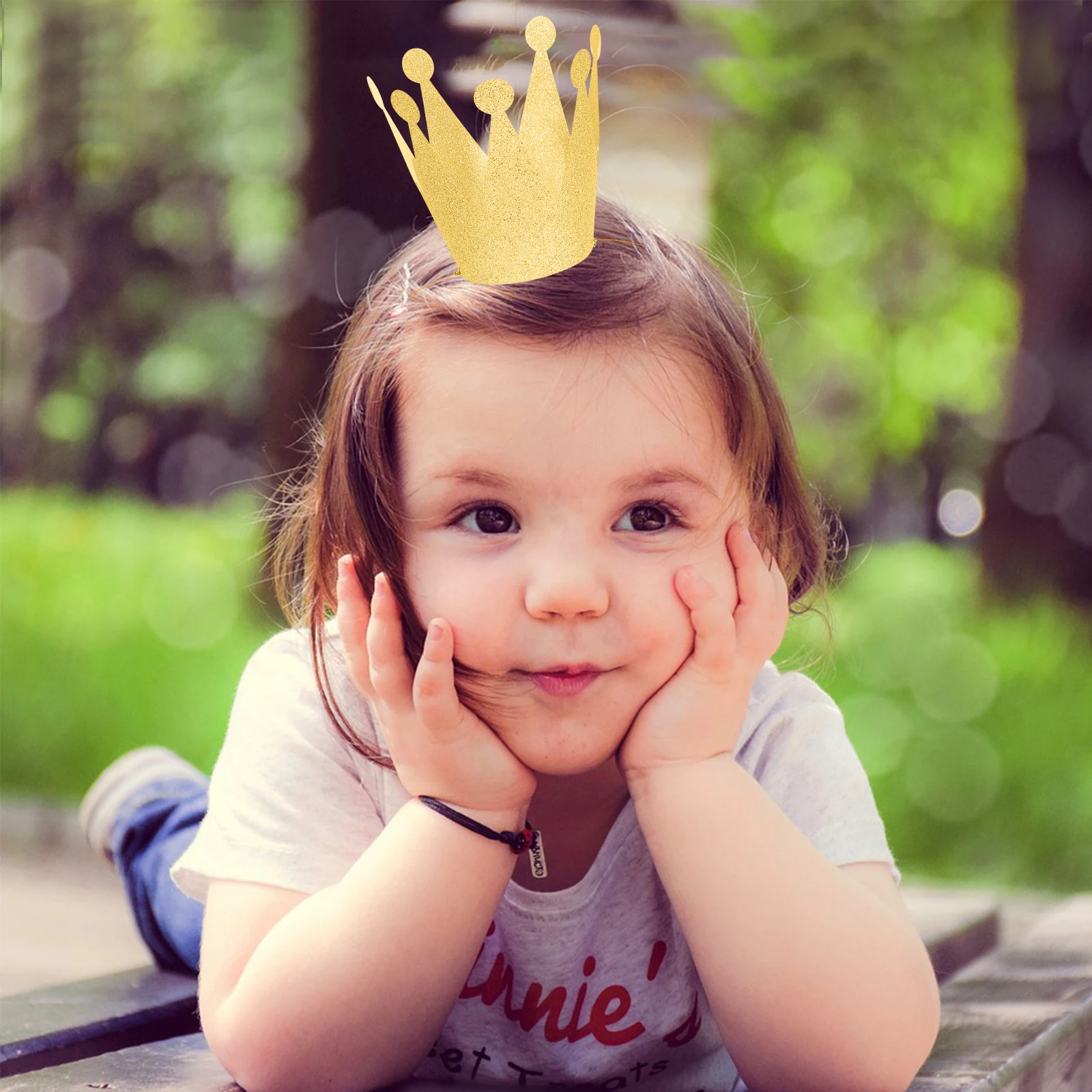 

6 PCS Crown Birthday Hat Decor Party Hats for Happy Toddler Crowns Golden