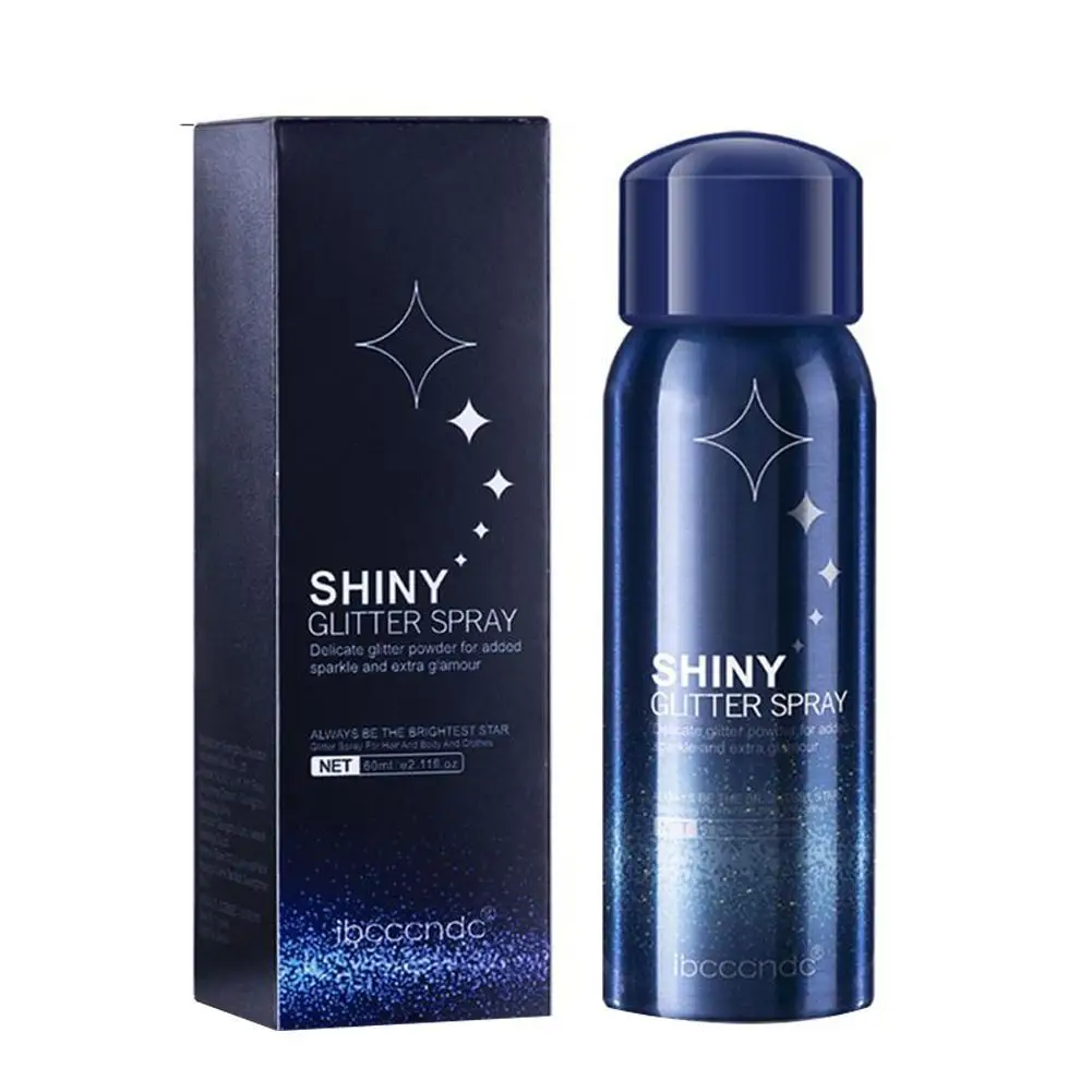 Блестящий блестящий спрей или блестящая пудра Блестящий блеск для тела для одежды и волос Блестящий спрей для макияжа