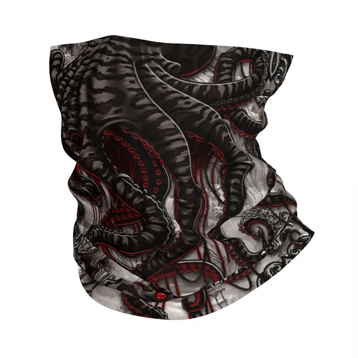 Goth Horror Octopus Thin Wrap Scarf Bandana Nautical Octopus Neck Gaiter Face Cover Headband