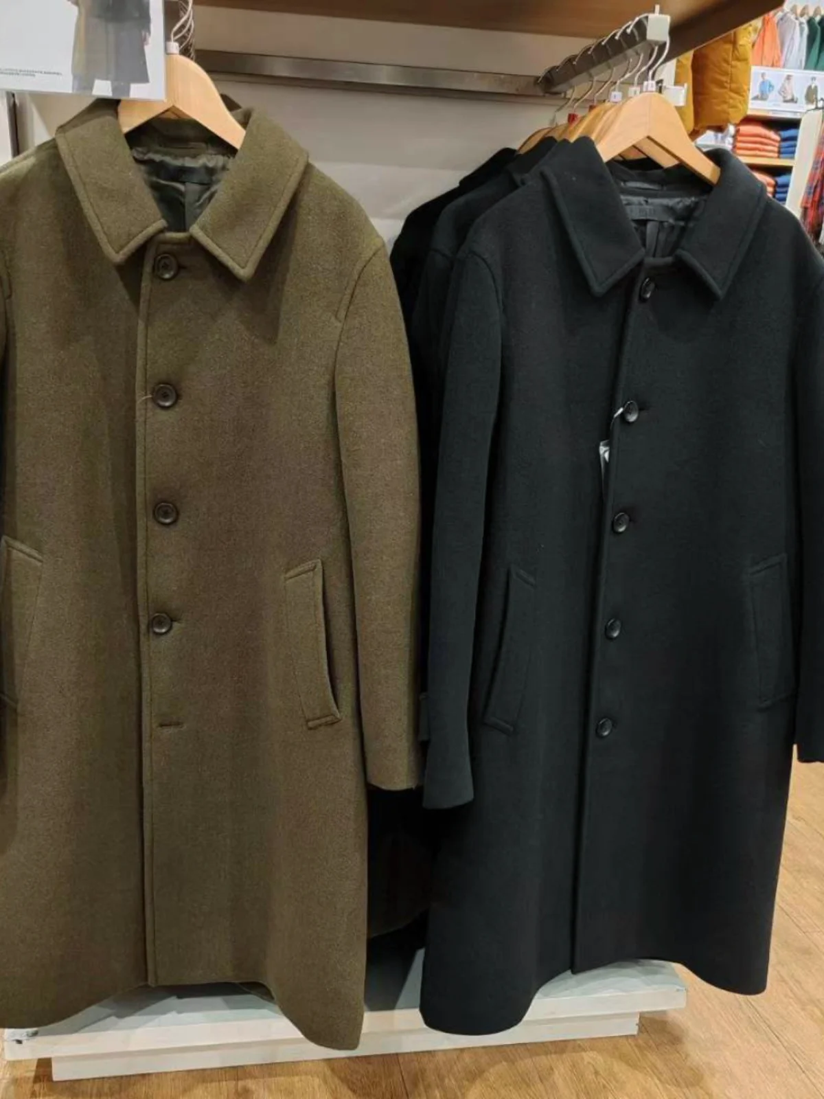 

Autumn Winter Street Sle Men's Women's oulder Sve Camere Coat Casual Warm Medium Length Outerwear Fitting Room Ready