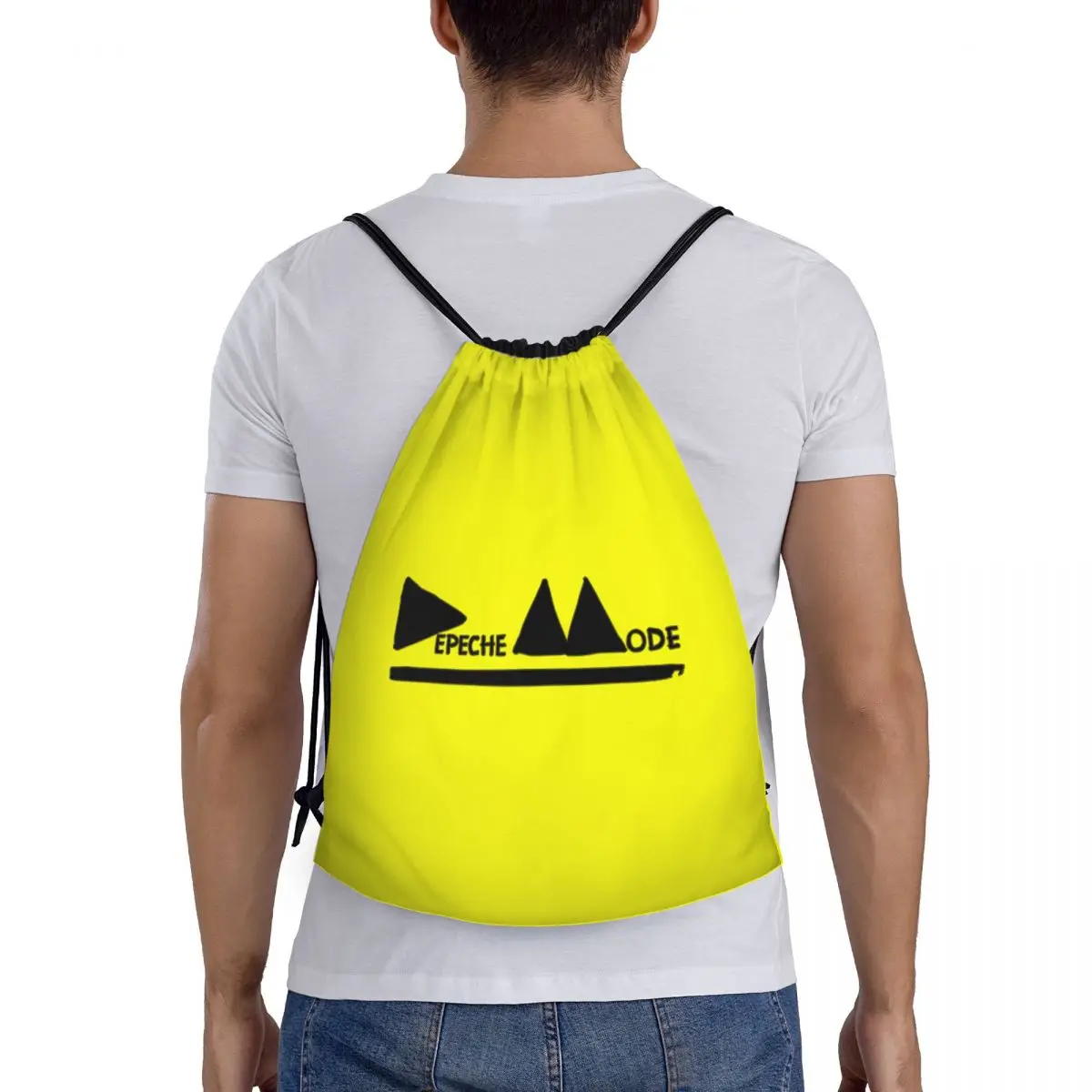 Mochila electrónica personalizada para hombre y mujer, bolso con cordón, portátil, para gimnasio, deportes, entrenamiento