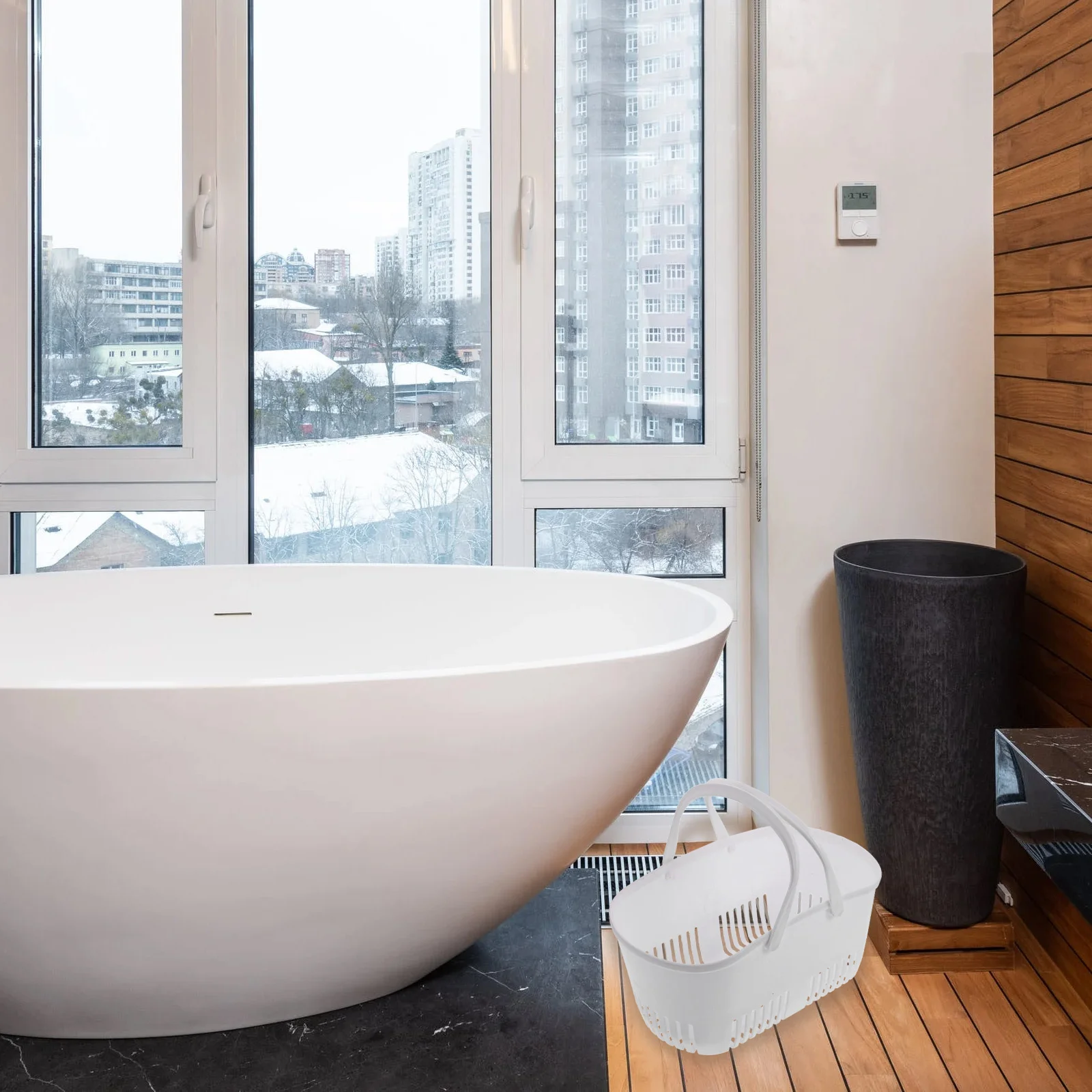 سلة حمام بلاستيكية، حامل تخزين دش محمول، ديكور الحمام، مناسب تمامًا، متعدد الأغراض، أقوى من الآخرين