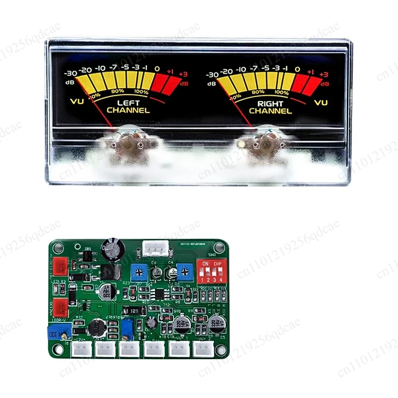 Dual Pin High Aesthetic VU Level Meter, Amplifier, Post Stage Driver, DB Level, Sound Pressure Power Meter, Backlight 6-12V