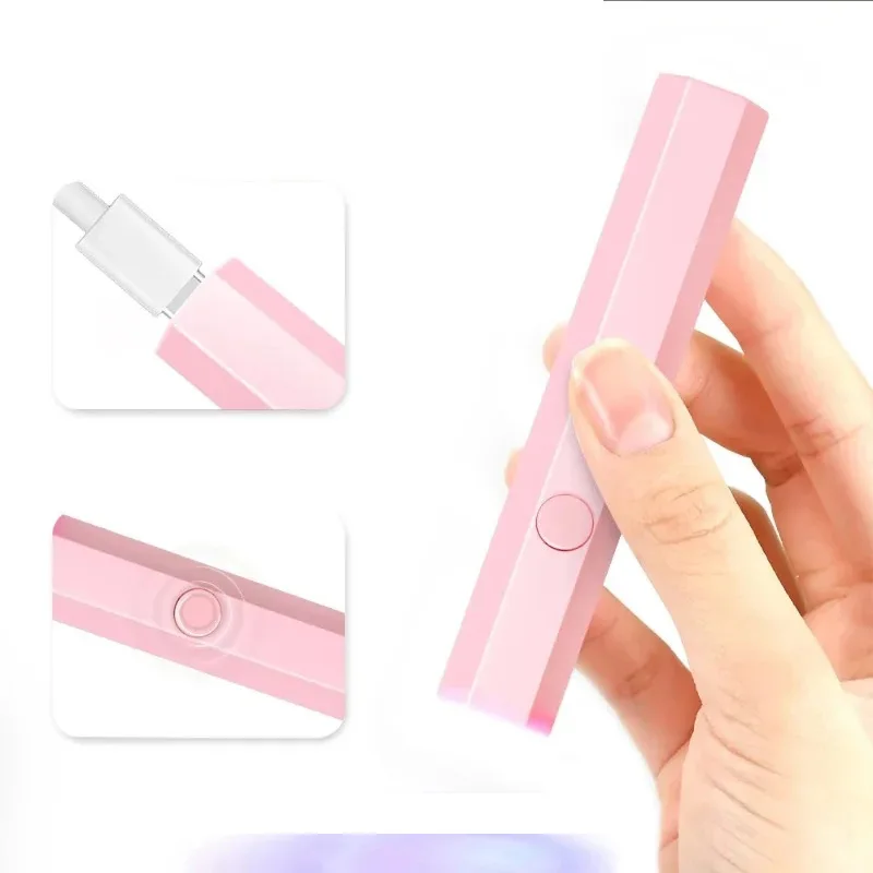 لجميع طلاء الجل سريع الجفاف USB آلة مجفف الأظافر مسمار مصباح مصباح يدوي صغير القلم المحمولة المحمولة مصباح أظافر صغير #4