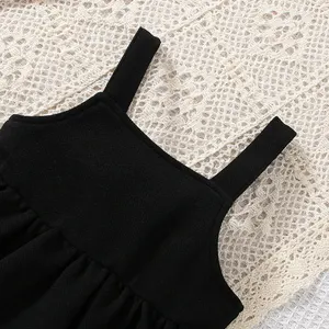 Bebek için uzun kollu etek ve rahat, beyaz, siyah, sevimli, rahat, tatlı, yeni stil ilkbahar ve sonbahar, 2 parça Satış çubuğu kolyesinde ilk 10-siyah no. 8