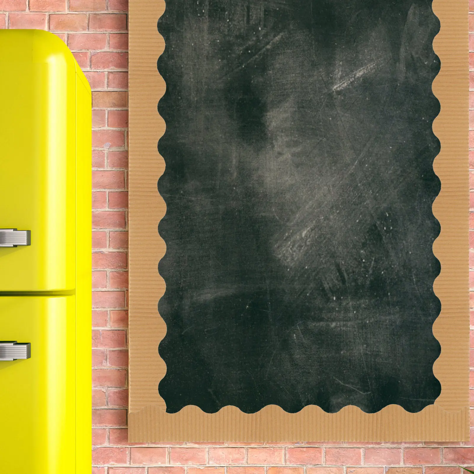 

1 Roll Scalloped Border Trim for Bulletin Board DIY Decorative Paper Roll Classroom Office Home Blackboard Whiteboard Chalkboard