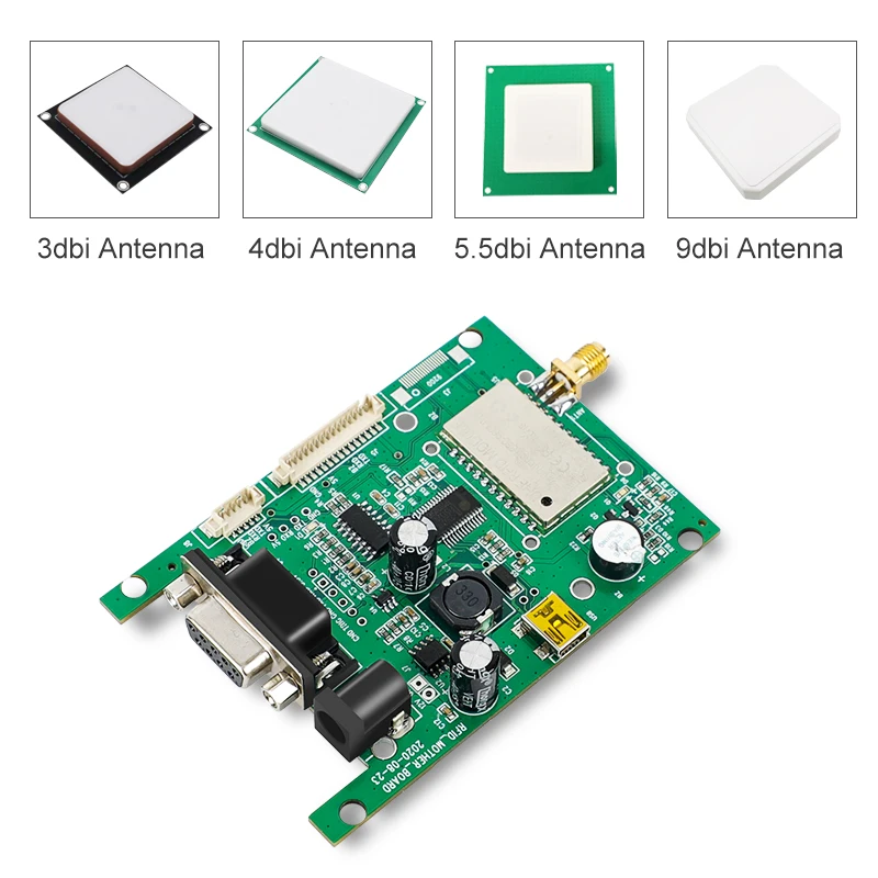 Fonkan 860-960Mhz Uhf Rfid Module Lange Afstand Lezer Ttl Uart Module Met 1 Poort Antenne Android Sdk Voor Toegangscontrole