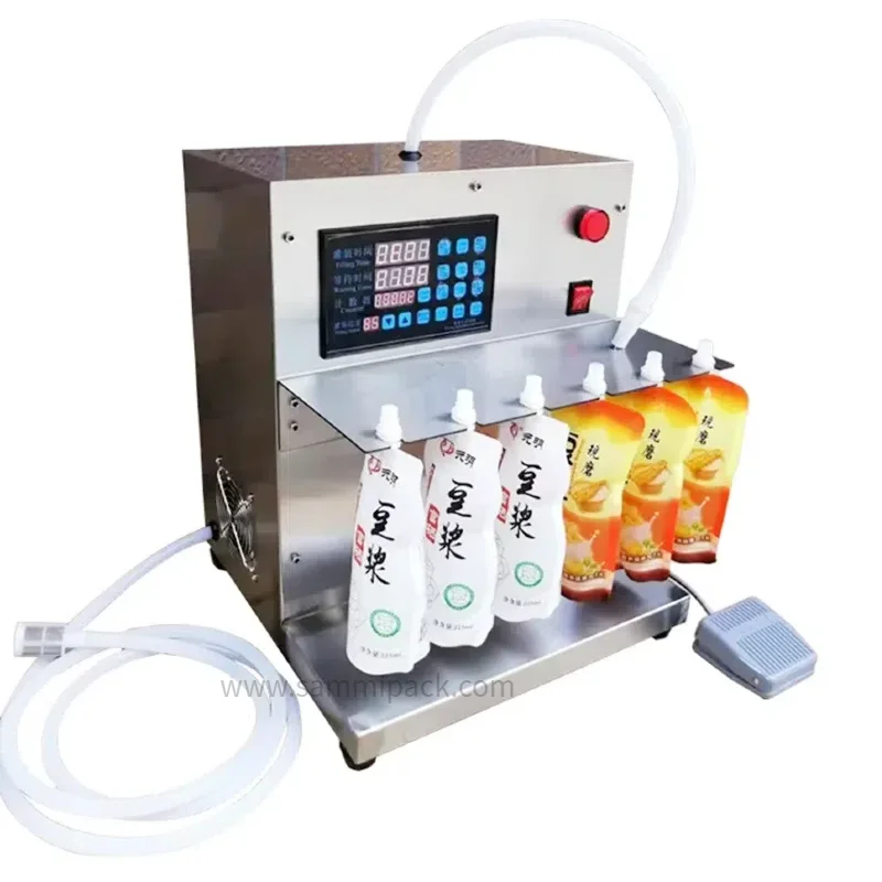 2025 Newest Stand Up Bag Fill Machine Liquid Juice Spout Pouch Filling Machine