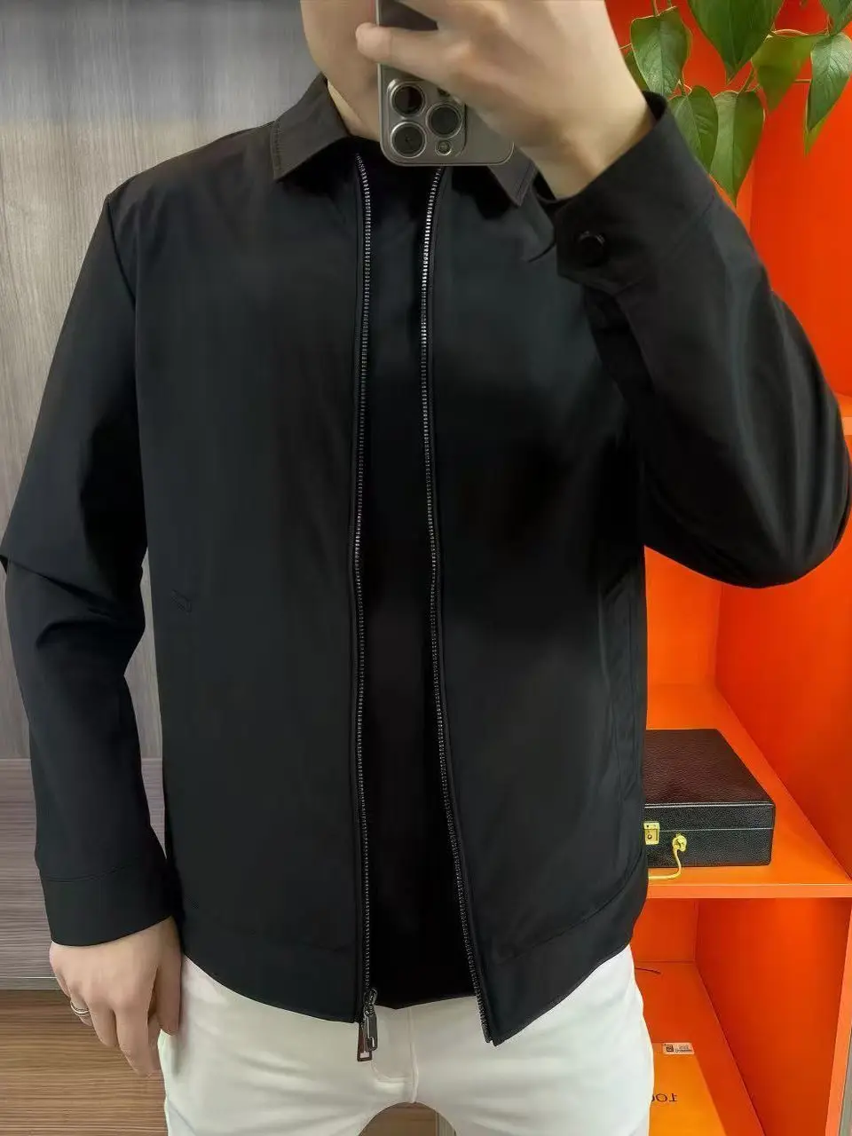 

Men's Busin Jaet 923 Heavy Du Casual Sle plus Size Slimming Faionable Versatile Autumn Collection Breathable Poly...