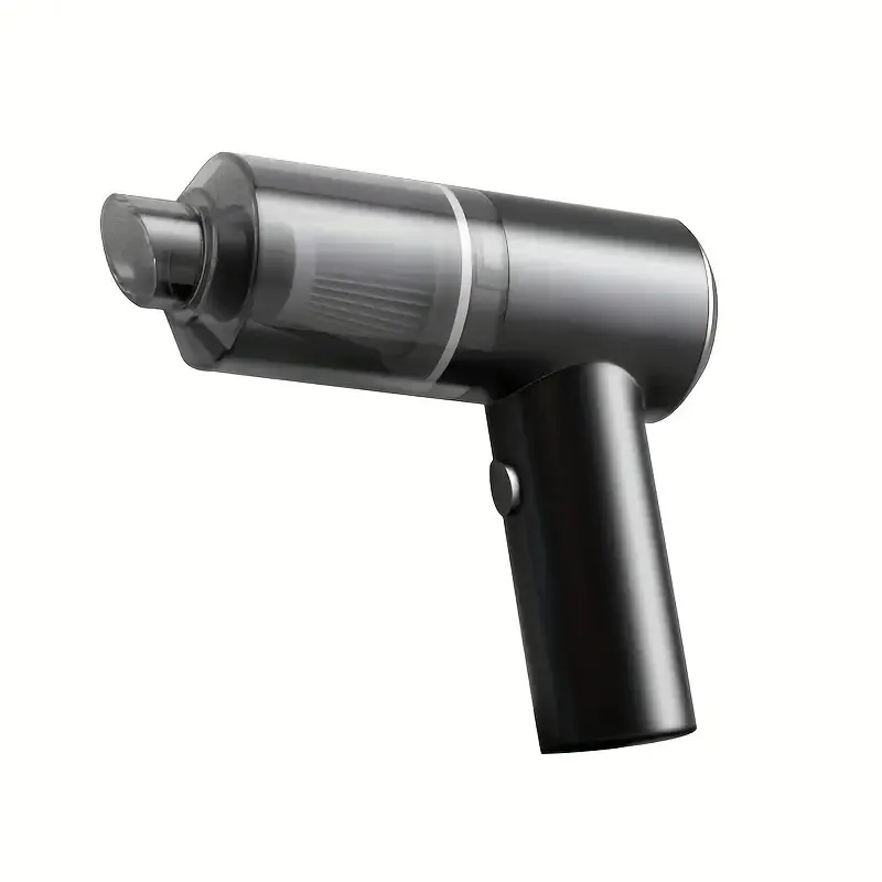 High-Power Cordless Car Vacuum Cleaner, 2000mAh USB Rechargeable, Wet/Dry Use, Dual Battery, 6KPa Strong Suction, Compact ABS Re