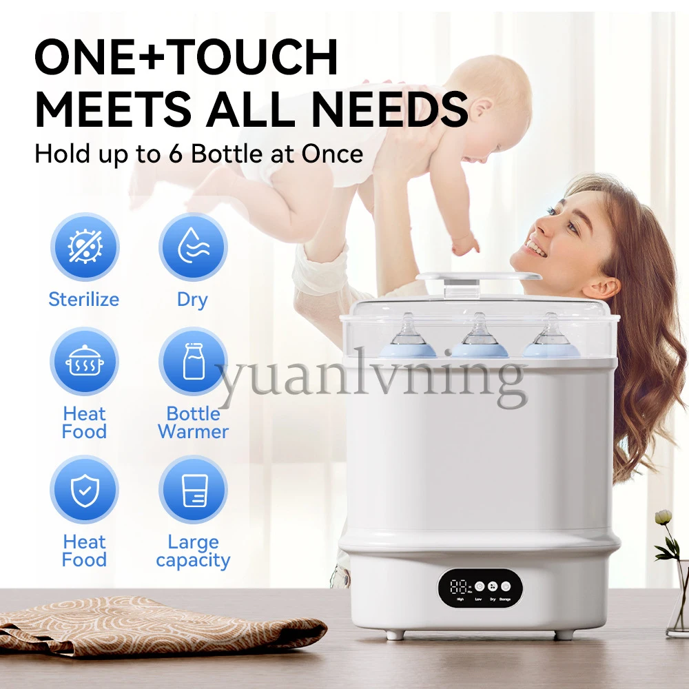 Large Capacity Baby Bottle Steam Sterilizer & Dryer 2 in 1 Automatic Disinfect Machine for Infant Bottles Pacifiers view 2