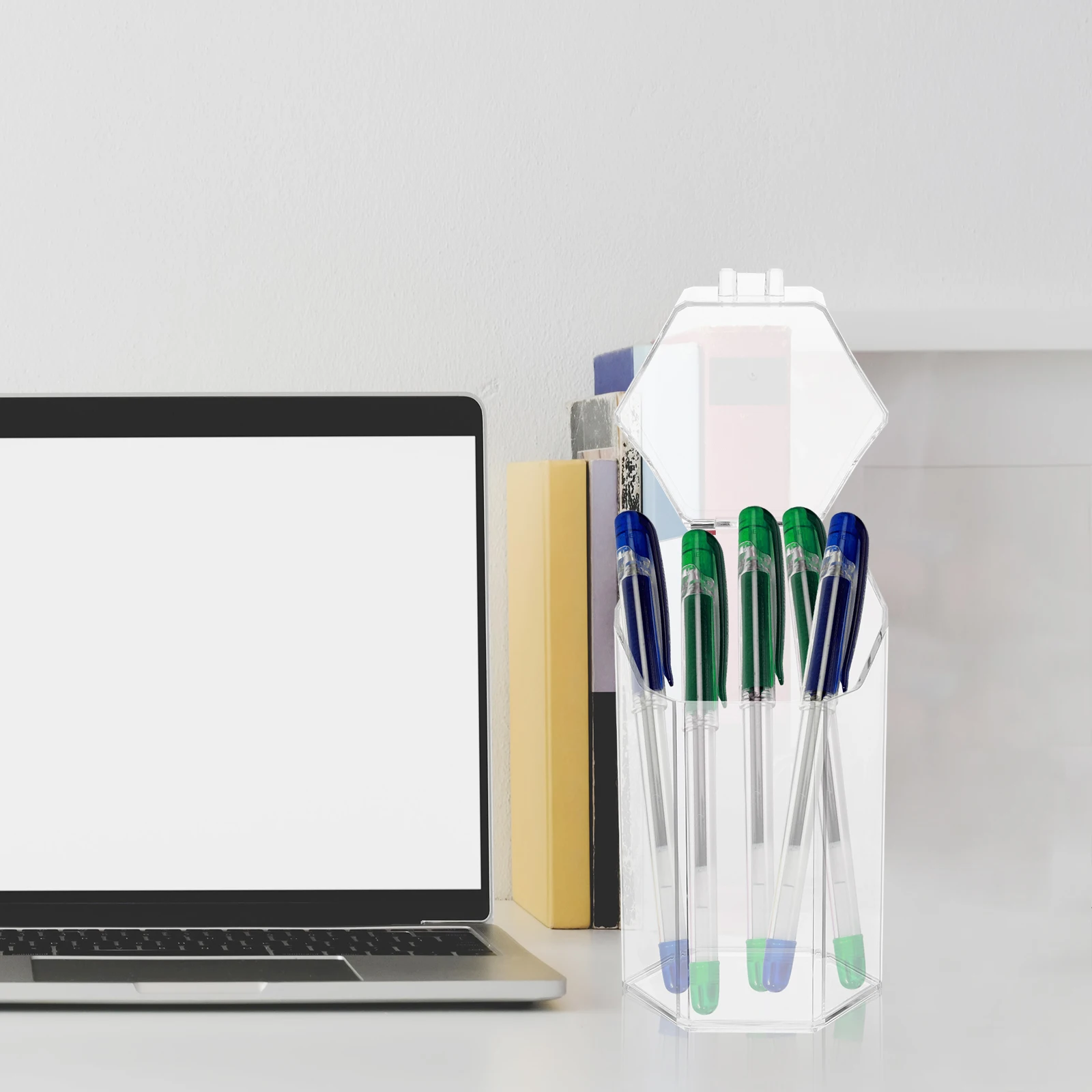 

Pen Storage Box Multi-functional Holder Container for Pens Desk Stationery Organizer Cup Office Creative Desktoppen