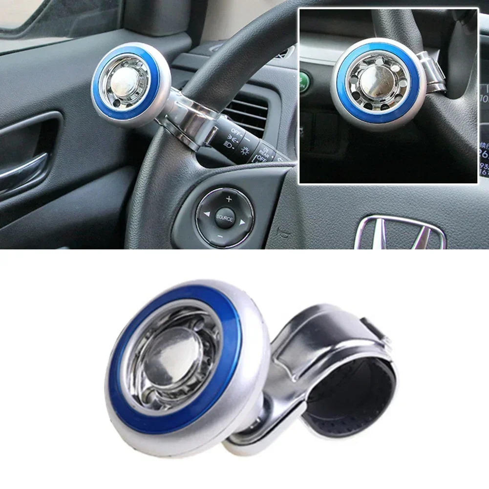 Knob Booster Steering Wheel Ball Blue Booster 1 Pc Anti-Slip Comfortable Grip Knob Ball Rotation Steering Wheel