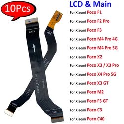10Pcs,NEW Main Board Motherboard Connector Mainboard Flex LCD Screen For Xiaomi Poco X2 F2 Pro F1 F3 X3 GT M4 X4 Pro 4G 5G C3 M2