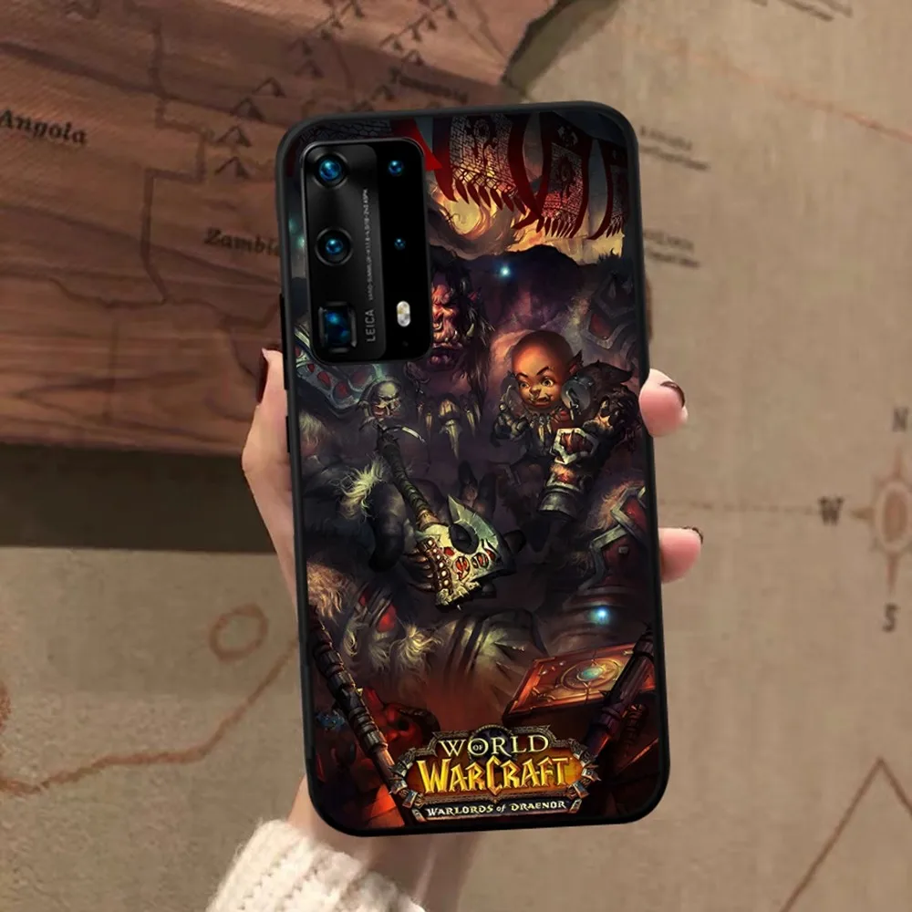 Warcrafts of World W-WOW Game Phone Case For Huawei P 8 9 10 20 30 40 50 Pro Lite Psmart Honor 10 lite 70 Mate 20lite