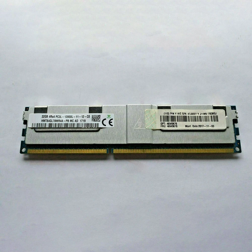 

Оперативная память для серверов RAM X3690 X5 X3750 M4 X3550 M4 46W0678 46W0676 46W0678 47J0227 32 ГБ 4Rx4 12800L DDR3L 1600