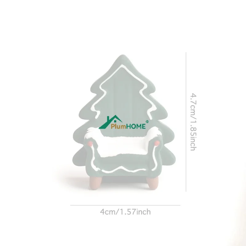 Miniature Christmas Tree-Shaped Chair Model Ornament Christmas Decoration Ornament Christmas Element Gift For Family Friends