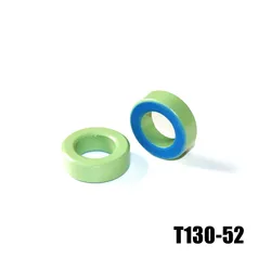 T130-52 Iron Ferrite Toroid Cores 33*20*11mm For Inductors Iron powder Core  Blue Green Ring