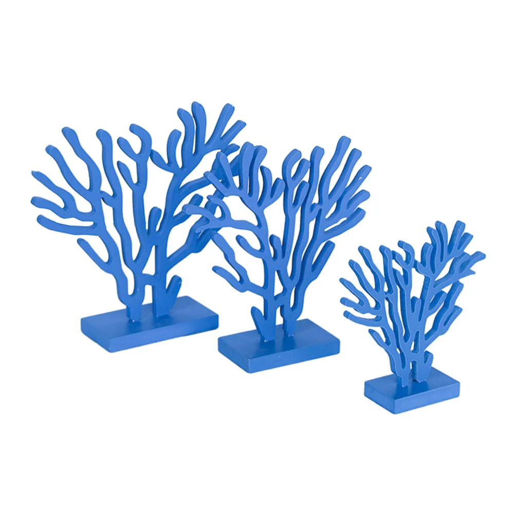 

1Set Home Decorative Coral Wooden Coral Ornaments Festival Atmosphere Party Household Decors Housewarming Presents