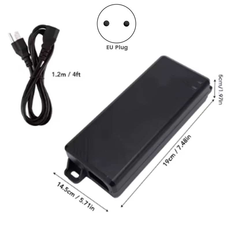 JABS-150W Poe-инжектор 150 Вт 2,5 Гбит/с 2500 Мбит/с 48-56 В постоянного тока 2,7 А выходной адаптер питания Poe-инжектора с кабелем переменного тока 1,1 м для Gen3