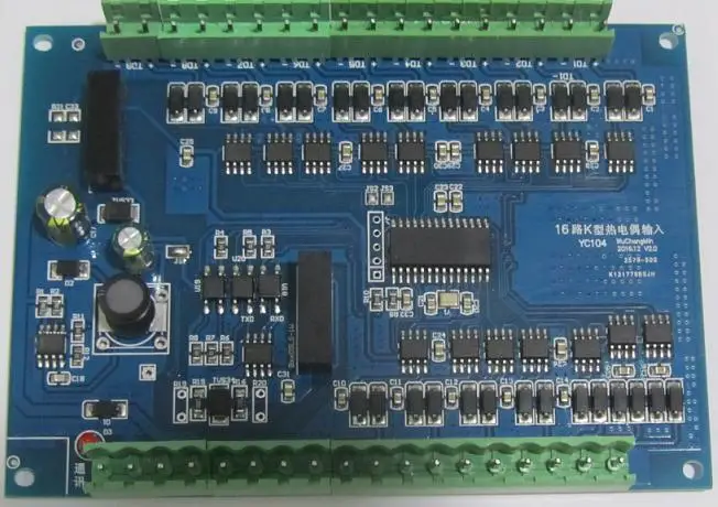 16 24 channels K-type thermocouple J, N, T, E type acquisition module MODBUS RTU protocol 485