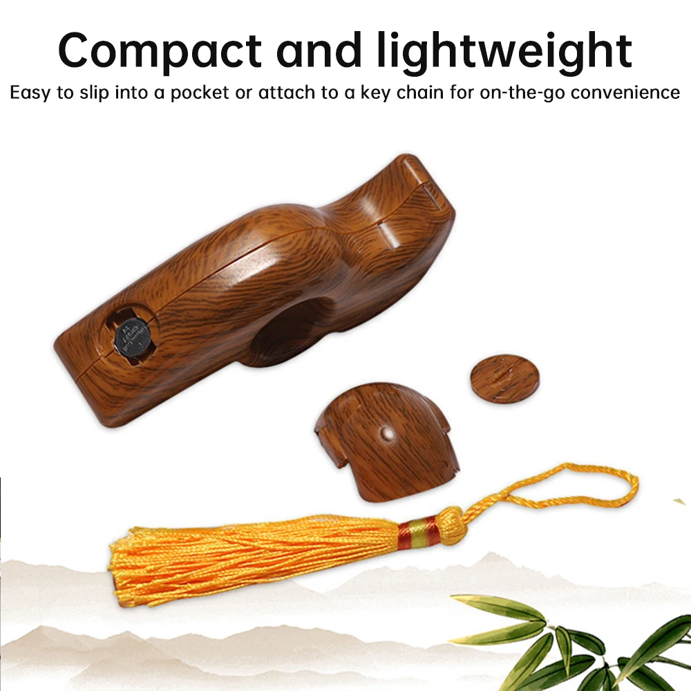 Hundreds Sound Reminders Counter with statistical numbers Finger Rotating Prayer Beads Present LED Wood Grain Dial Manual Counte