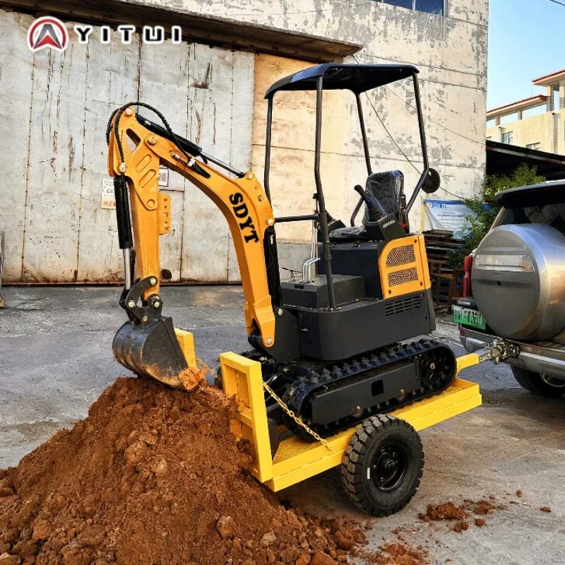 

Customized Mini Excavator 1.5-Ton Equipped With A Trailer And Auxiliary Tools Customized Kubota /Koop Engine Free Delivery