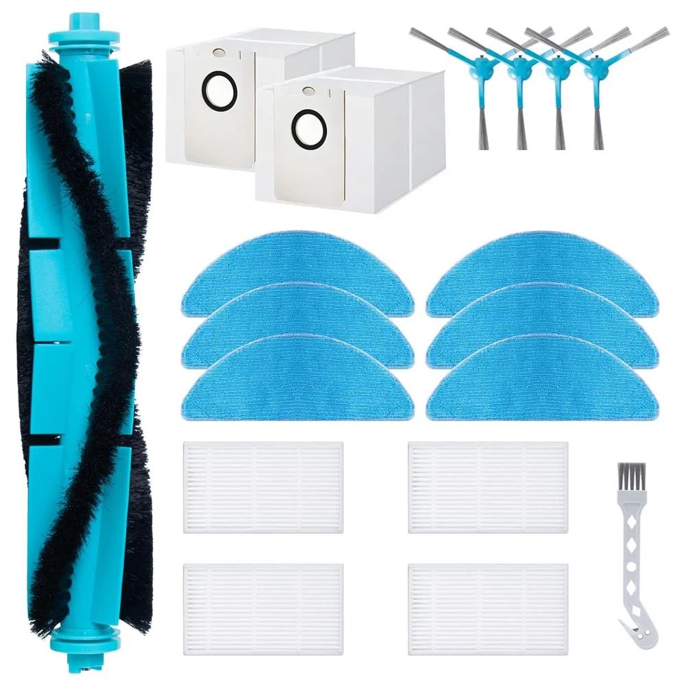 עבור cecotec conga כוח 8290 אולטרה הביתה 7490 x-treme צד ראשי מברשת hepa מסנן mop שקיות אבק בד צמר