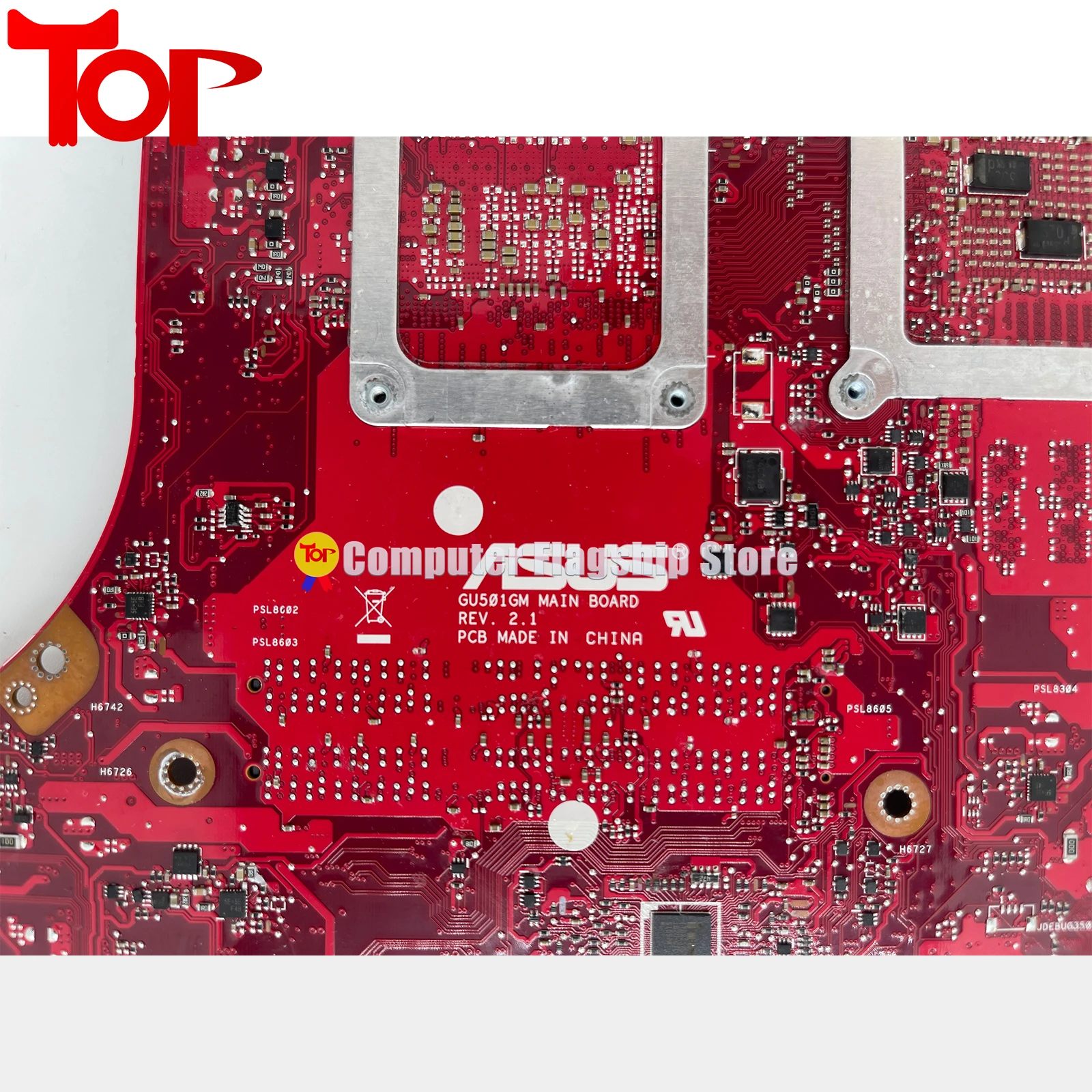 Imagem -04 - Kefu-laptop Motherboard para Asus Zephyrus m Gm501 Gm501gm Gu501g I78750h Gtx1060 Gtx1070 100 de Trabalho