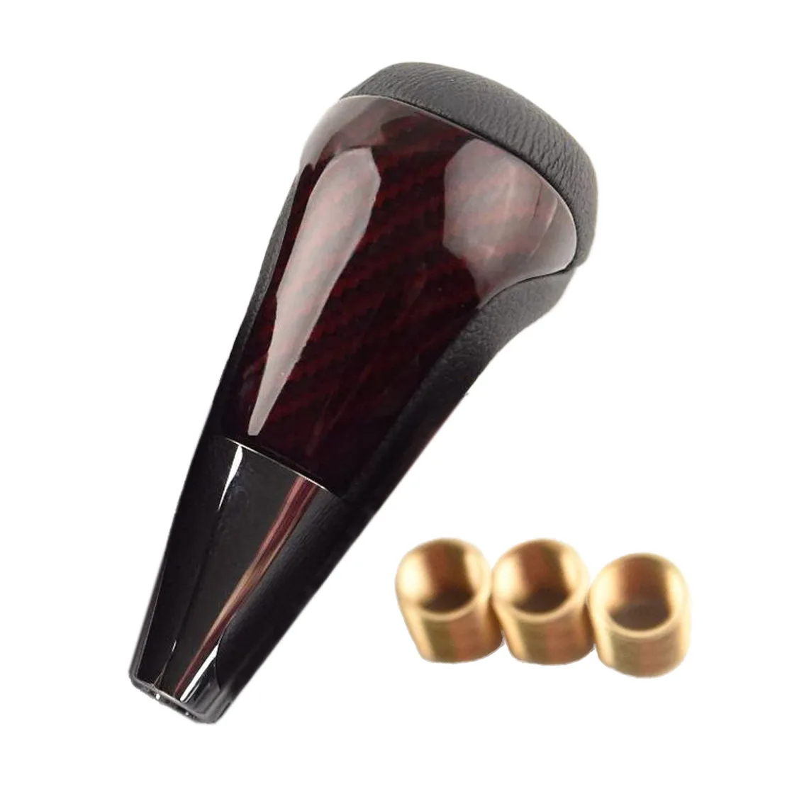 Red Carbon Fiber Style Automatic Gear Shift Knob Fit For Toyota Hilux Fortuner Prado Tacoma 2005 2006 2007 2008 2009 2010-2016