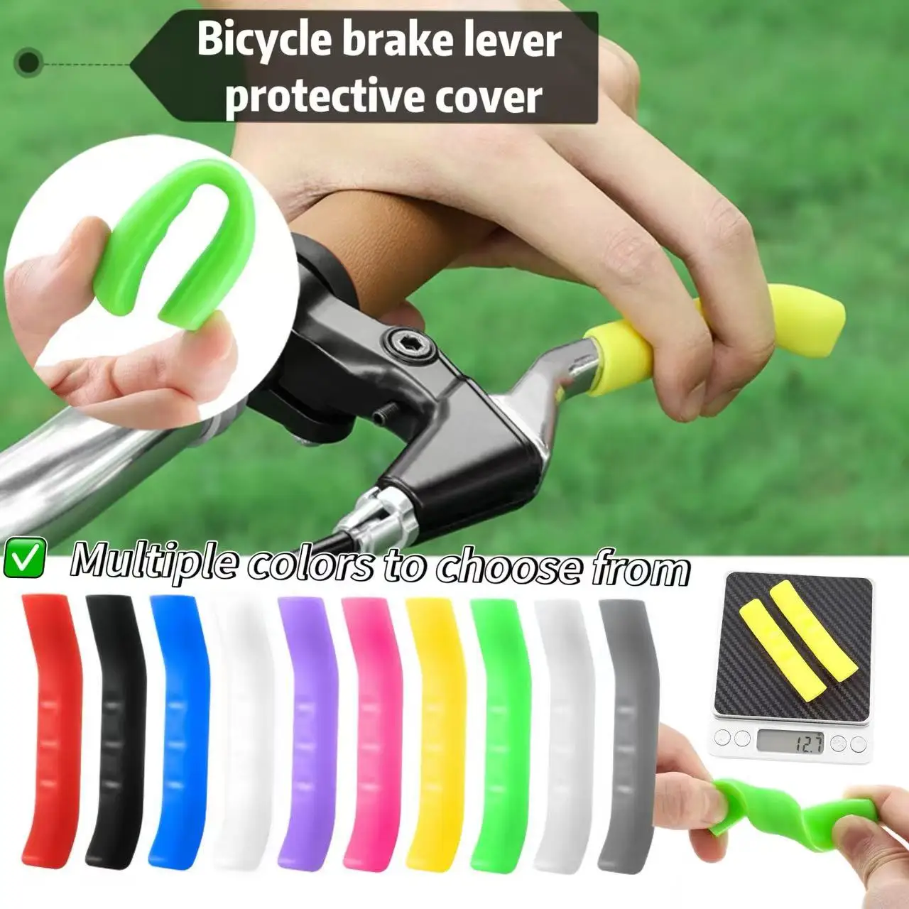Capa Protetora de Silicone para Manete de Freio de Bicicleta - Mountain Bike, Fixa, de Estrada e Dobrável