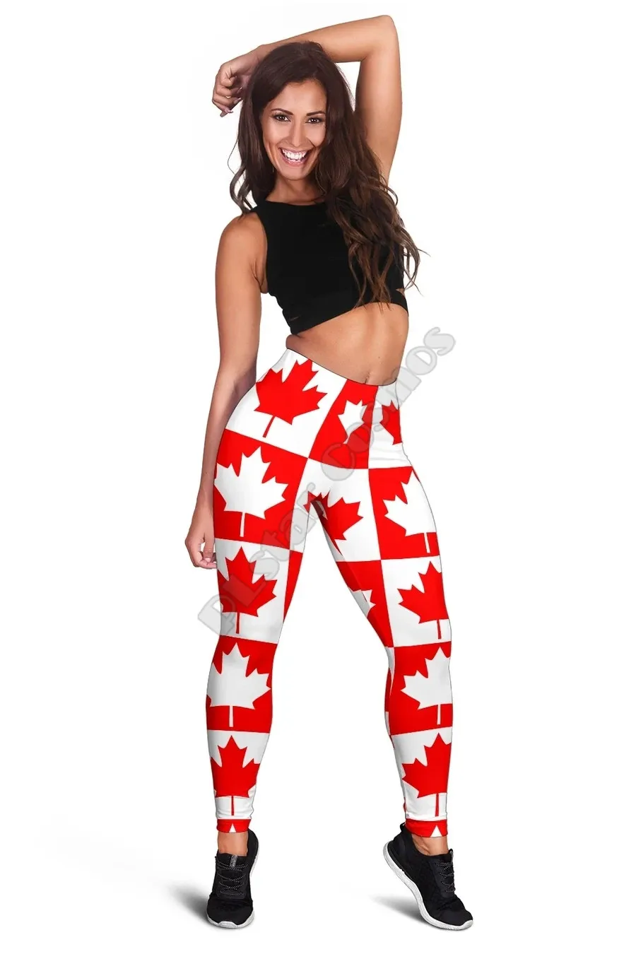 Canada donne Legging modello canadese Leggings stampati in 3D Leggings Skinny femminili elastici Sexy Leggings Yoga gotici